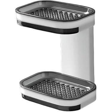 Imagem de Porta Sabonete Saboneteira Parede Dupla Adesivo Banheiro