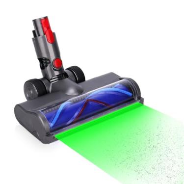 Imagem de Peças de substituição de cabeça de atualização para aspirador de pó Dyson V7 V8 V10 V11 V15 G5 V8, cabeça de limpeza com luzes LED verdes de área total, acessórios de cabeça de vácuo sem fio de