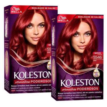 Imagem de Kit 2 Tinta de Cabelo Koleston Kit Amora 5546