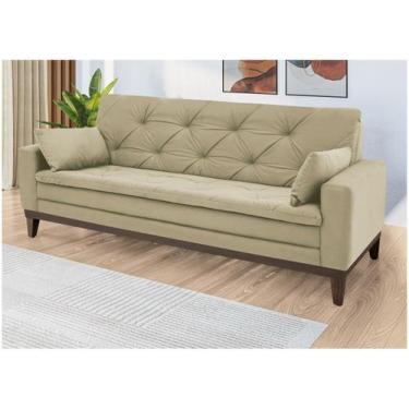 Imagem de Sofá 4 Lugares Suede Vivaldi Linoforte, Bege, 4 lugares