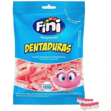 Imagem de Bala de Gelatina e Marshmallows Dentadura 90g - Fini