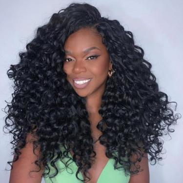 Imagem de ToyoTress Gogo Curl Crochet Hair - 14" 8 Pacotes De Cabelo Castanho Claro Praia, Curto Cacheado Onda Do Oceano Água Profunda Tranças Trançadas Extensões Trança Sintéticas (14", #4)