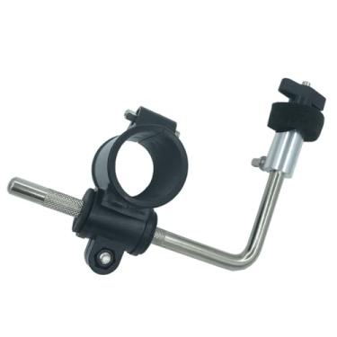 Imagem de TUOREN Grampo De Montagem Rack Bateria Com Suporte Braço Prato Em Forma L, Clipe Tubo 1,45 Polegadas, Percussão Para Kit Eletrônico