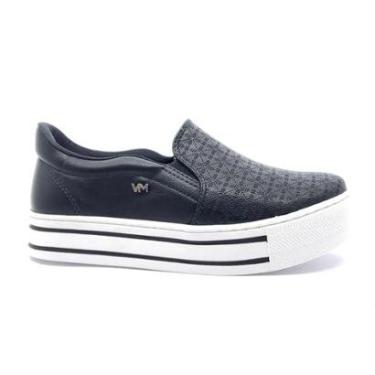 Imagem de Tenis Feminino Slip On Flatform Via Marte 010-023 Calce Fácil Tamanho:33;Cor:-Feminino