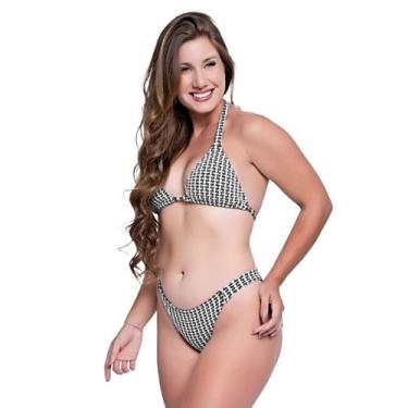 Imagem de Biquini Cortininha Malte Asa Delta - HYPE MODAS, Preto, GG