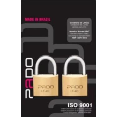 Imagem de Cadeado Pado E-40mm Com Mesmo Segredo 2 Unidades