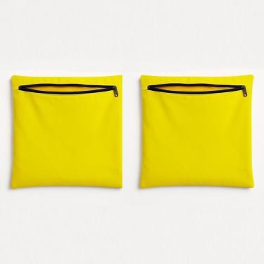 Imagem de Kit 2 Capas De Almofada Decorativa 42cm Sala Quarto Balaqui Amarelo