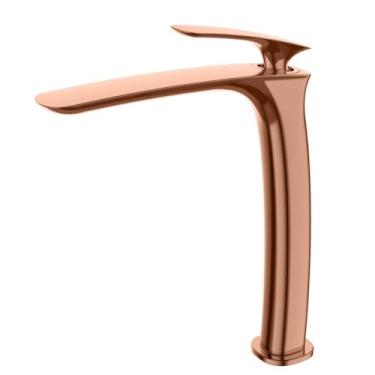 Imagem de MISTURADOR MONOCOMANDO PARA LAVATORIO BICA ALTA DOURADO GOLD LEXXA