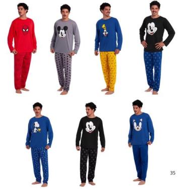 Imagem de Pijama Adulto Masculino Inverno - SLEEP PIJAMAS, Mickey, P
