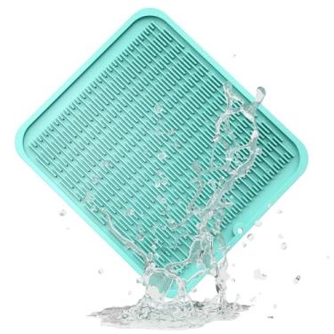 Imagem de ZLR Tapete De Silicone Para Secar Louça Bancada Cozinha, Ecológico Secagem Rápida, Multiuso Fácil Limpar, Descanso Panela Resistente Ao Calor, 40,6 Cm X 45,6 Gg, Verde Menta