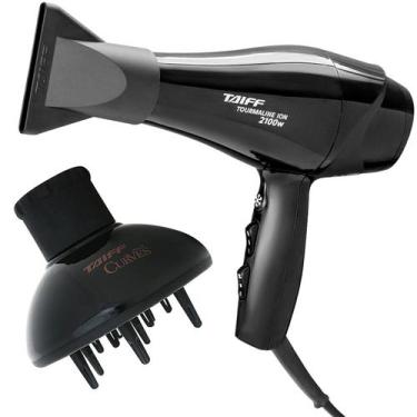 Imagem de Kit taiff - secador profissional new tourmaline ion 2100w 220v - difus