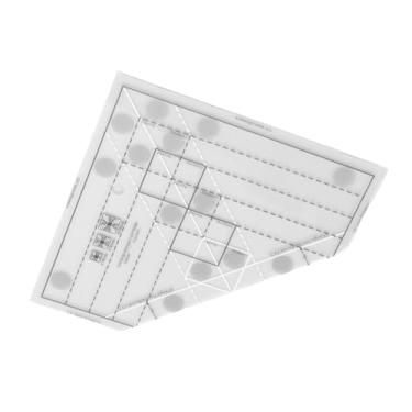 Imagem de Phefop Régua de Colcha de Grades, Acrílico Profissional Em Escala Precisa Régua de Costura Doméstica Adequada para a Régua da Máquina de Costura, Corte Preciso, Eficiente Com Bloqueios