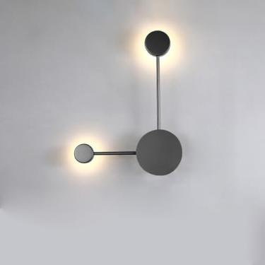 Imagem de GZZBMY Arandelas de parede modernas de LED de metal acrílico para iluminação de parede luminárias de parede nórdicas minimalistas para sala de estar interna quarto corredor decoração de escritório