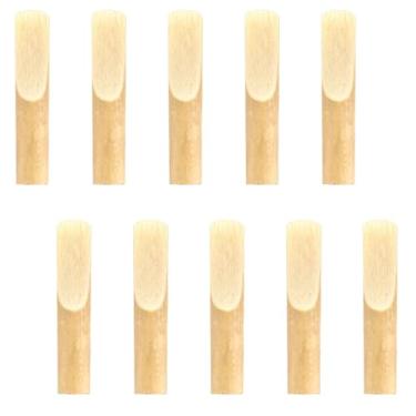 Imagem de 10 Palhetas Tradicionais Premium Natural Reed Tenor Saxofone Tenor Marcação Gravada a Laser para Força de Sax Tenor 2,5