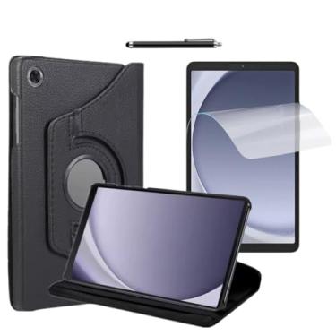Imagem de Hard Glass Store Capa Giratória Preta + Película Paper Like + Caneta Touch para Samsung Galaxy Tab A9 Plus 11 Polegadas