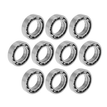 Imagem de ACROPIX Rolamentos de esferas 6801 Deep Groove P0 12x21x5mm Rolamentos lubrificados tipo aberto scooter tom prata skate roda 10 peças