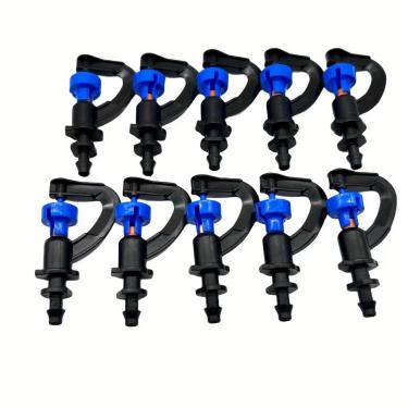 Imagem de Pacote com 10 borrifadores de jardim, bocal aeropônico, refração, irrigação, irrigação, pulverizador, bocal de neblina, sistema de micropulverizadores de gramado para jardinagem (WP26-1)