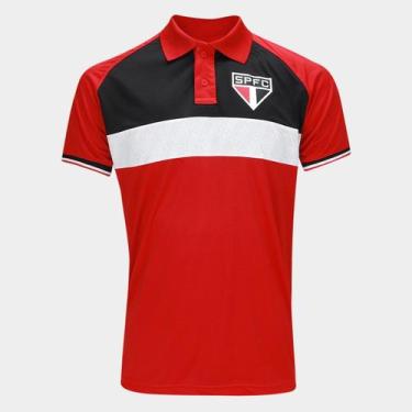 Imagem de Camisa Polo São Paulo Triple Masculina - SPR, Vermelho, GG