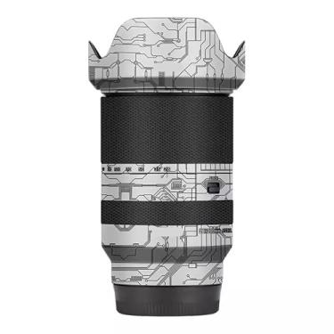 Imagem de Adesivo de câmera antiarranhões para tampa de lente para Tamron 28-200 mm adequado para Sony Mount película protetora protetor de corpo decalque 28-200 (branco circuito)