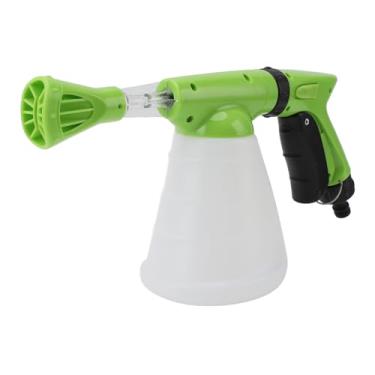 Imagem de Aramox Arruela de Espuma de Alta Pressão Canhão, Pulverizador de Canhão de 1,2l ABS, 6,69 X 7,09 X 5,12in, 800 Ml de Espuma Com 5 Dicas de Bicos (Verde)