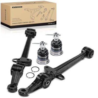 Imagem de A-Premium Conjunto de 4, braço de controle inferior dianteiro, junta esférica inferior, compatível com Honda Accord 1994-1997, Odyssey 1995-1998 e Acura CL 1997-1999 e Isuzu Oasis 1996-1999