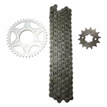 Imagem de Kit Corrente Coroa Pinhão Nakata Yamaha XTZ 150 2014 A 2020, KIT TRANS