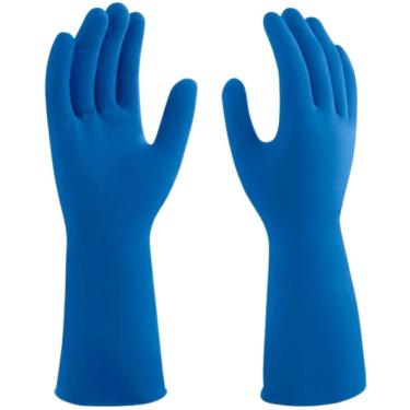 Imagem de Luva proteção Látex Azul PRO S 137 Mucambo CA 4429