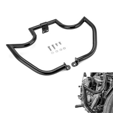 Imagem de Mofun Front Crash Bar Highway Engine Guard 1 1/4" Compatible with Harley Sportster Iron 883 XL883N 09-22; XLH883/XL883 04-08; 1200 Custom XLH1200C/XL1200C 04-20; XL1200X 10-22 (Gloss Black)