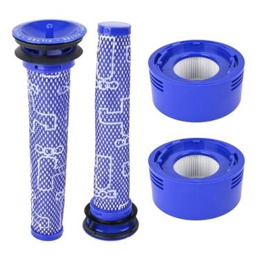 Imagem de Kit de filtro HEPA compatível com aspirador sem fio Dyson V7 Motorhead V7 Anima V8 Absolute V8 Animal SV10 Stick, inclui 2 pré-filtros e 2 pós-filtros, substitui as peças 965661-01 e 967478-01