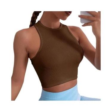 Imagem de Regata Feminina Y2K Sem Costura - Modelo Espartilho Push Up para Verão