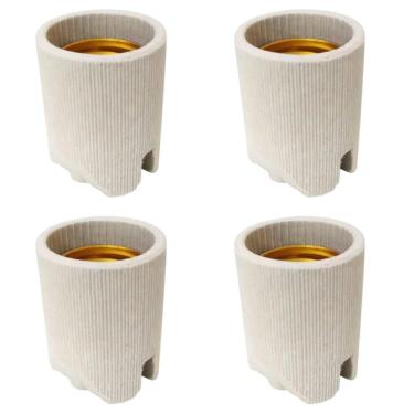 Imagem de Bocal Soquete De Porcelana Borne Embutido E27 04 Un