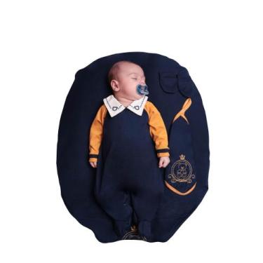 Imagem de Saída Maternidade Menino Heitor 4 peças Roupas de Bebê Com Naninha - J