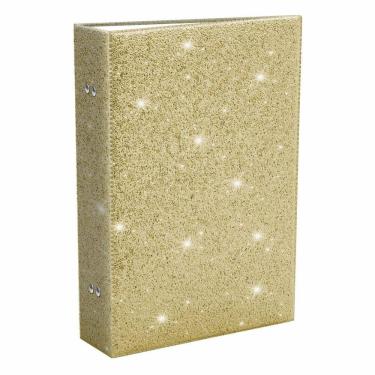 Imagem de Album De Fotografia Glitter Dourado 10X15 Para 208 Fotos Top