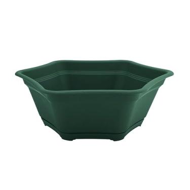 Imagem de Vaso Desli para Suculenta/Bonsai com Prato Verde