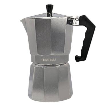 Imagem de Cafeteira Italiana Moka Express Faz 6 Ou 9 Xícaras Café Aluminio Quantidade:9 Xícaras