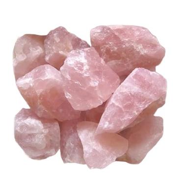 Imagem de Pedra Quartzo Rosa Bruto Natural Cristal 200g Semi Preciosas