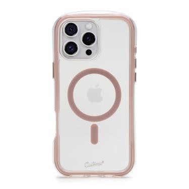 Imagem de Customic Capinha Case Capa para Celular iPhone 16 Pro Max (6.9"), Impactor Air Anti Impacto Proteção Militar 4 metros contra quedas, Compatível com Mag-Safe, Transparente com Bordas Rosas