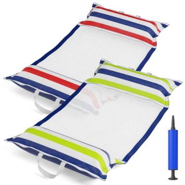 Imagem de Pacote com 2 unidades infláveis Pool Hammock Float Jasonwell para adul