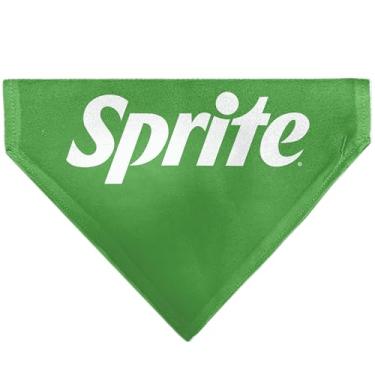 Imagem de Bandana para animais de estimação Coca-Cola com logotipo Sprite texto verde e branco apenas