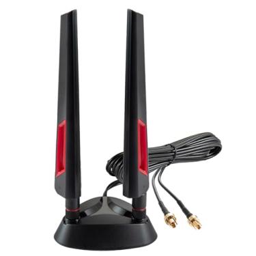 Imagem de Eifagur Antena magnética para jogos WiFi 7 Tri-Band 9dBi com novo conector para ASUS ROG Strix X870E-E X870-A X870-Plus B650-Plus ASUS Prime TUF Gaming e mais placas-mãe para jogos de computador