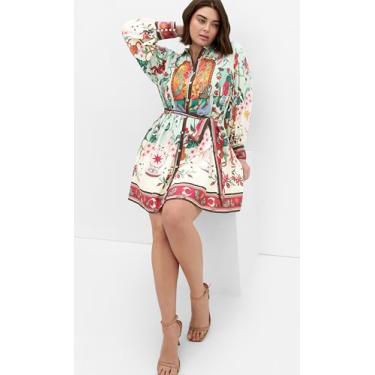 Imagem de City Chic Vestido feminino plus size - Ezra Mini Print, Hero Dreamscape, 46