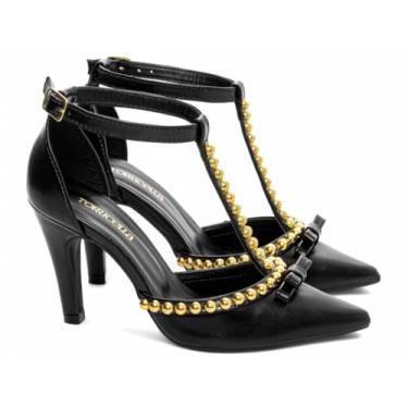Imagem de Sapato Scarpin Salto Alto Bico Fino Preto Torricella AVS 66080A (Preto, BR, Adulto, Numérico, 35)