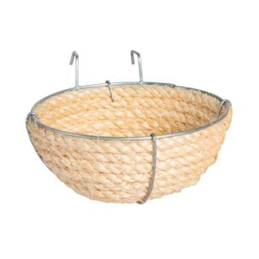 Imagem de Ninho Jel Plast Pet Piu Corda Sisal para Pássaros - Tamanho 3 - Jel Pl