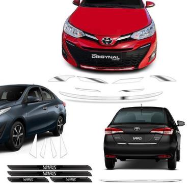 Imagem de Kit Acessórios Yaris Sedan 18/19 Adesivo Protetor Resinado - SPORTINOX