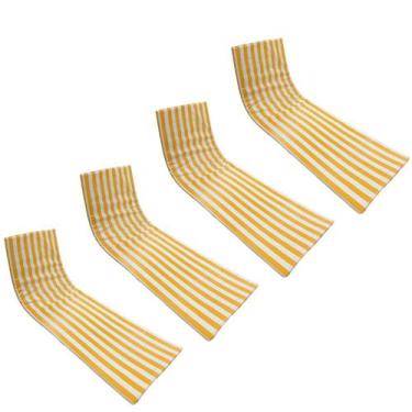 Imagem de Almofada Colchonete De Espreguiçadeira De Piscina Kit 4un - DreamInBox