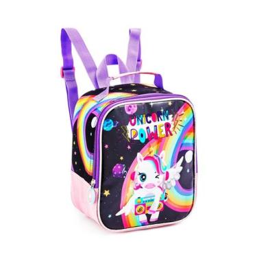Imagem de Lancheira Térmica Unicórnio Arco Íris Lancheira Fashion - Clio