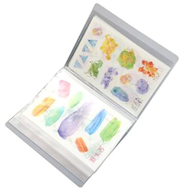 Imagem de FTVOGUE A6 Mini Clear Insert Storage Book 40 Page Pocket Organizer With Index Tabs Informações Pasta Bolsa para Coleção de Adesivos para Planejador