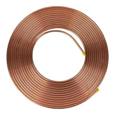 Imagem de Tubo Cobre Panqueca 5/8 15,87mm Parede 1/32 0,79mm 15 Metros