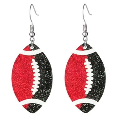 Imagem de YasiIm Brincos femininos delicados de couro com glitter, leves, pendentes, pingentes, elegantes, campeonatos, lantejoulas, folha, gancho, para mulheres, Large, Acrílico, Sem pedra preciosa