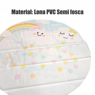 Imagem de Painel de Lona Redondo Aniversário Bento Flork Você Está De Parabéns -